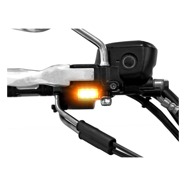 Zieger Below Bar LED Turnsignals # 3, Black – Hydraulic Clutch: 2009–2016 FLT/Touring…