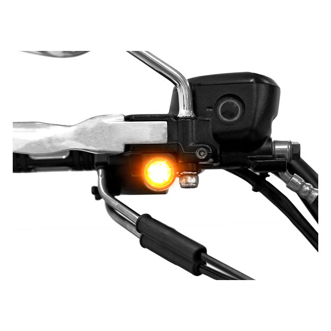 Zieger Below Bar LED Turnsignals # 4, Black – Hydraulic Clutch: 2009–2016 FLT/Touring…