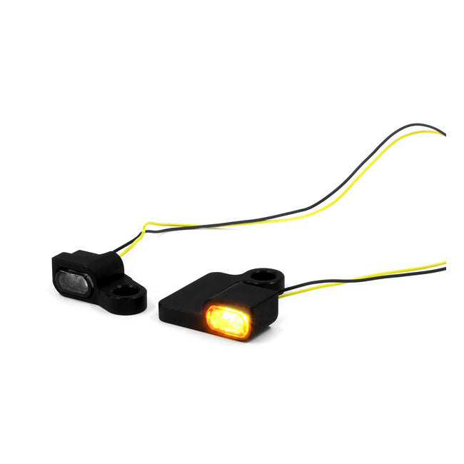 Zieger Below Bar LED Turnsignals # 5, Black – Hydraulic Clutch: 2009–2016 FLT/Touring…