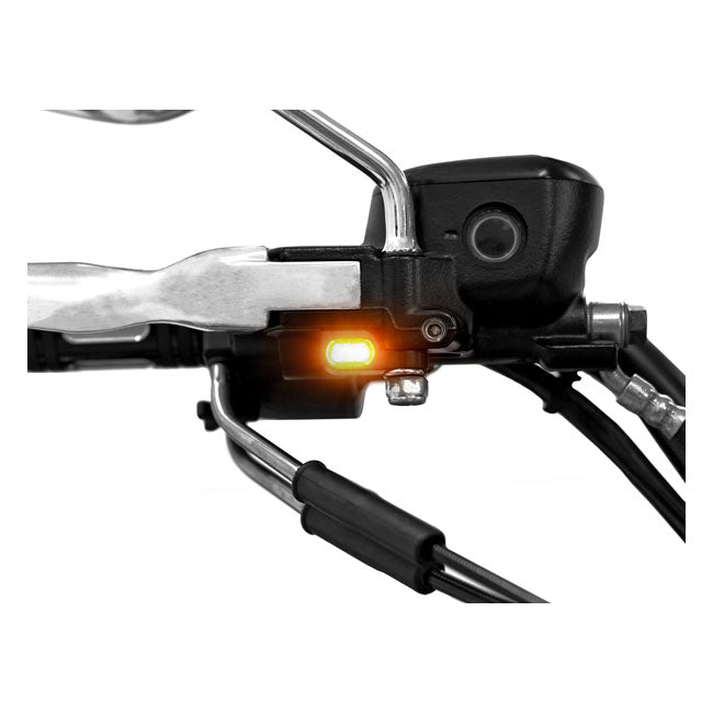 Zieger Below Bar LED Turnsignals # 5, Black – Hydraulic Clutch: 2009–2016 FLT/Touring…