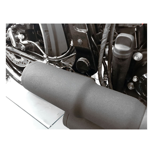 Killer Custom Swingarm Axle Cover Set. Gloss Black – 2018–2025 Softail