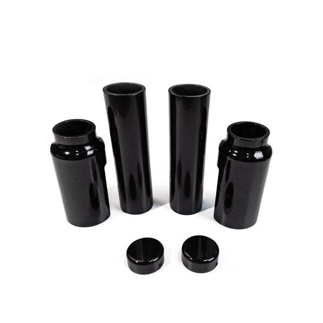 Killer Custom ''Aggressor'' Series Full Fork Cover Set. Black – 2013–2017 FXSB