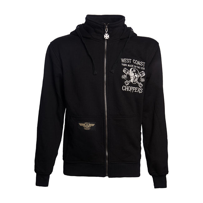 West Coast Choppers Wcc High Speed Zip Hoodie Black – S