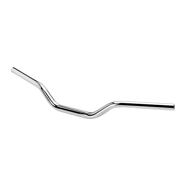 Biltwell 1" handlebar Tracker Mid 1-1/8" O/S chrome 82-22 H-D (excl. 08-22 e-throttle models) with 1-1/8" diameter risers