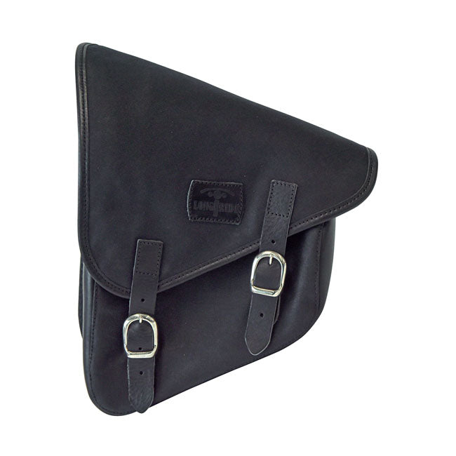 Longride Swingarm Bag. Black, Waxed Cotton – 1984–2017 Softail