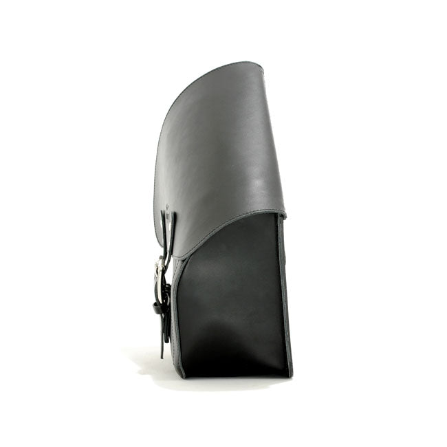 Longride Swingarm Bag. Smooth, Black Leather. 11.6 Liter – 2018–2025 Softail