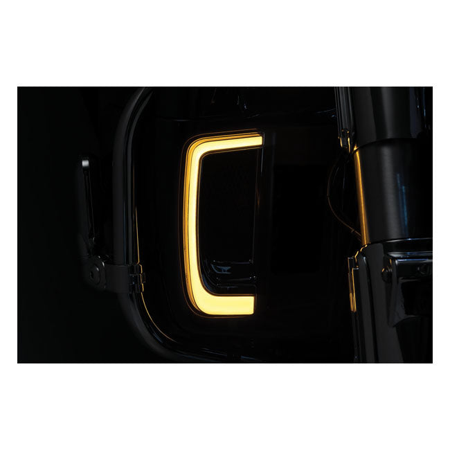 Kuryakyn Tracer LED Lighting for Fairing Lower Grill Chrome – 2014–2019 FLHTCU; 2015–2016 FLHTCUL…