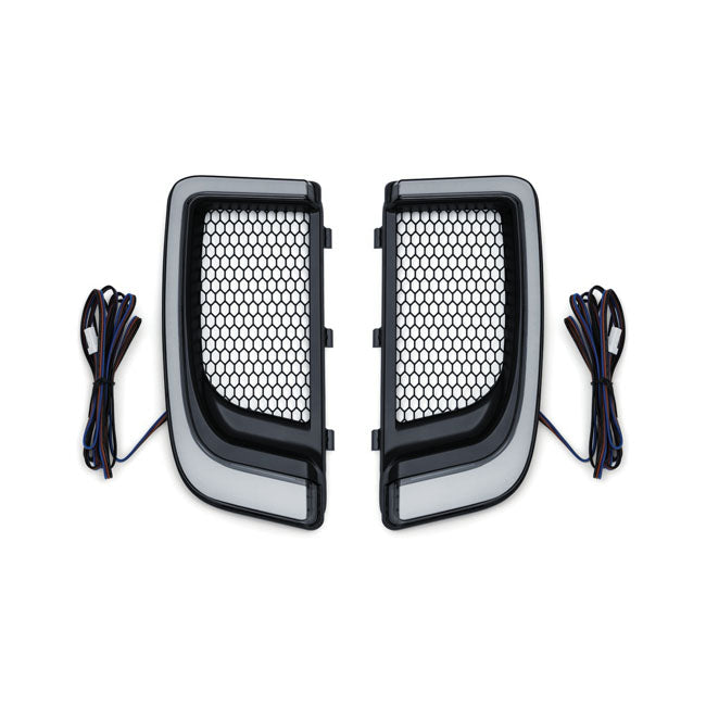Kuryakyn Tracer LED Lighting for Fairing Lower Grill Black – 2014–2019 FLHTCU; 2015–2016 FLHTCUL…