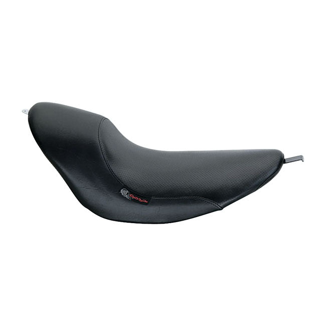 RSD, Vintage Solo Seat. Black, Perforated Cover for 00-17 Softail With RSD Tracker 200mm Rear Fender Kit