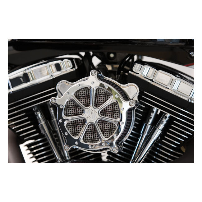 RSD Venturi Air Cleaner 7 Spoke for Cv Carb: 93-06 All Big Twin; Delphi Inj.: 01-15 Softail; 04-17 Dyna (Excl. 2017 FXdls); 02-07 Flt/Touring