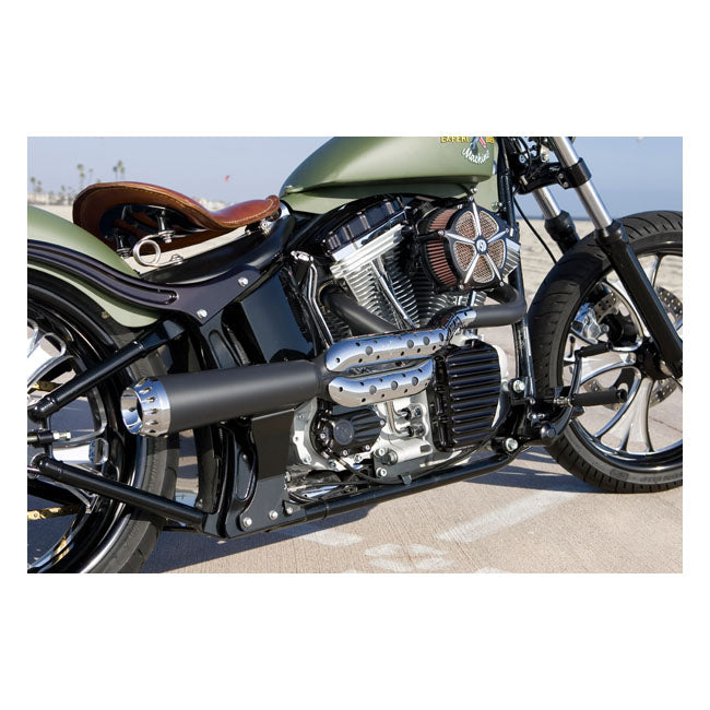 RSD, 'Nostalgia' Billet Cam Cover. Black for 01-17Twin Cam; S&S T-Series Engines