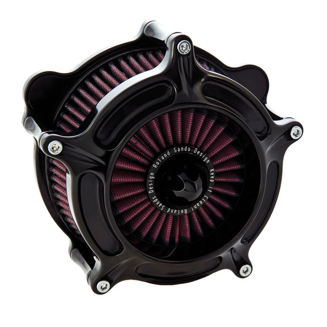 RSD Turbine Air Cleaner for Cv Carb: 93-06 All Big Twin; Delphi Inj.: 01-15 Softail; 04-17 Dyna (Excl. 2017 FXdls); 02-07 Flt/Touring