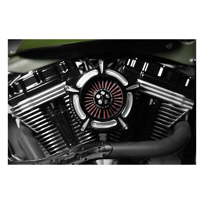 Roland Sands Design Contrast Cut Turbine Air Cleaner for Various Various Harley-Davidson Motorcycles (See Fitment List)