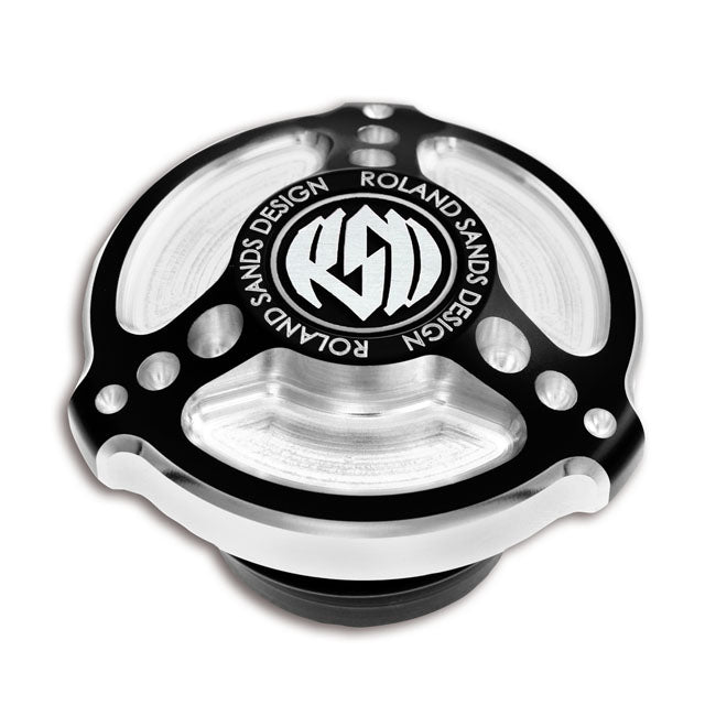 RSD Tracker Gas Cap Contrast Cut for 96-20 H-D With Screw-In Gas Caps