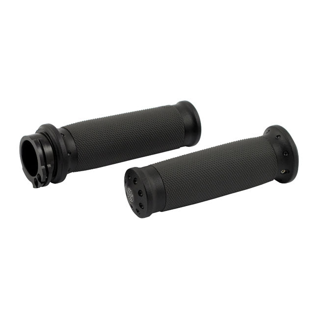 Roland Sands Design Black Ops Tracker Grips for Various Various Harley-Davidson Motorcycles (See Fitment List)