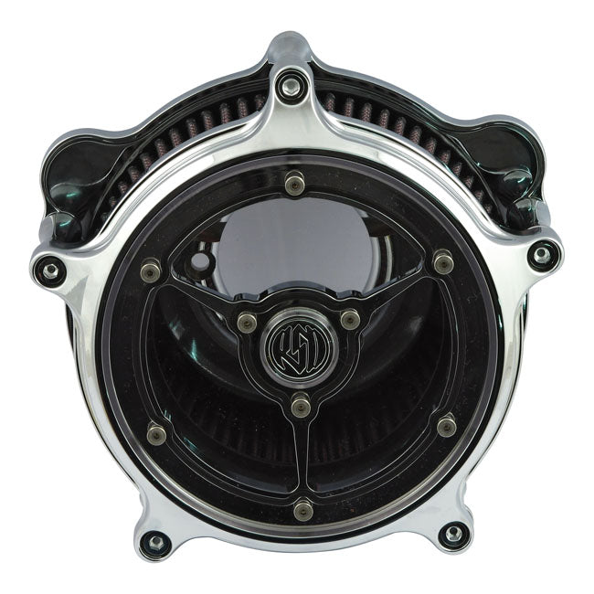 Roland Sands Design Chrome Clarity Air Cleaner for Various Various Harley-Davidson Motorcycles (See Fitment List)
