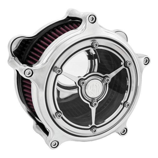 Roland Sands Design Chrome Clarity Air Cleaner for Various Various Harley-Davidson Motorcycles (See Fitment List)