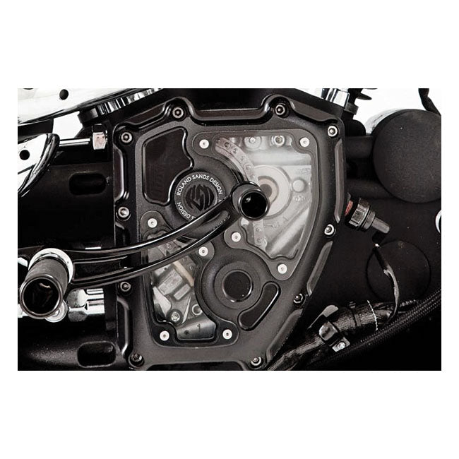 Roland Sands Design Black Ops Clarity Cam Cover for 2000-2017 Harley-Davidson Softail and 2001-2017 Harley-Davidson Dyna