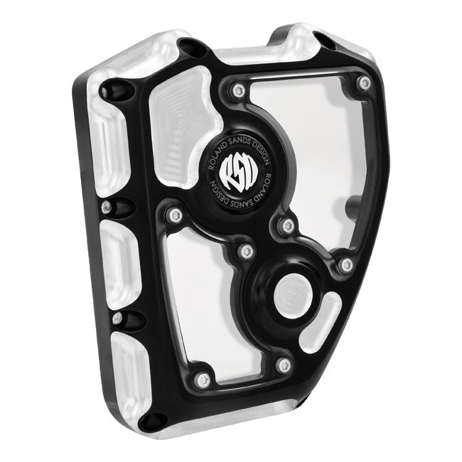 Roland Sands Design Contrast Cut Clarity Cam Cover for 2000-2017 Harley-Davidson Softail and 2001-2017 Harley-Davidson Dyna