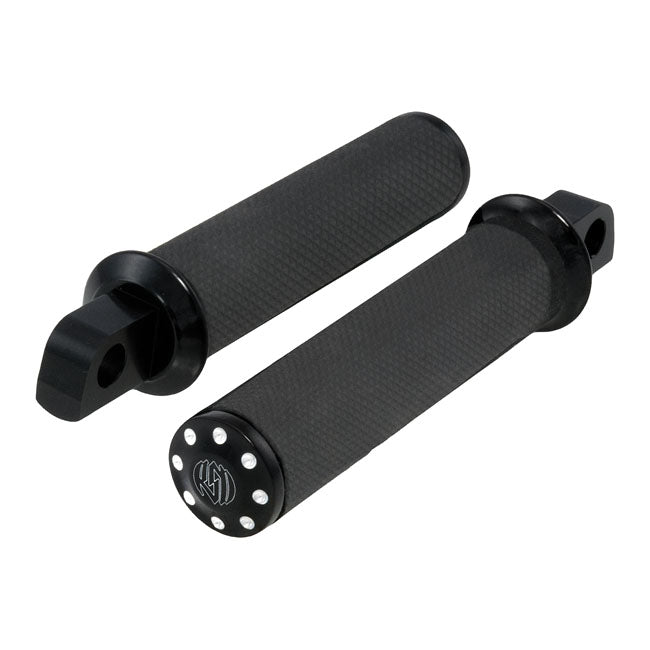 Roland Sands Design Contrast Cut Tracker Footpegs w/Straight Male Mounts