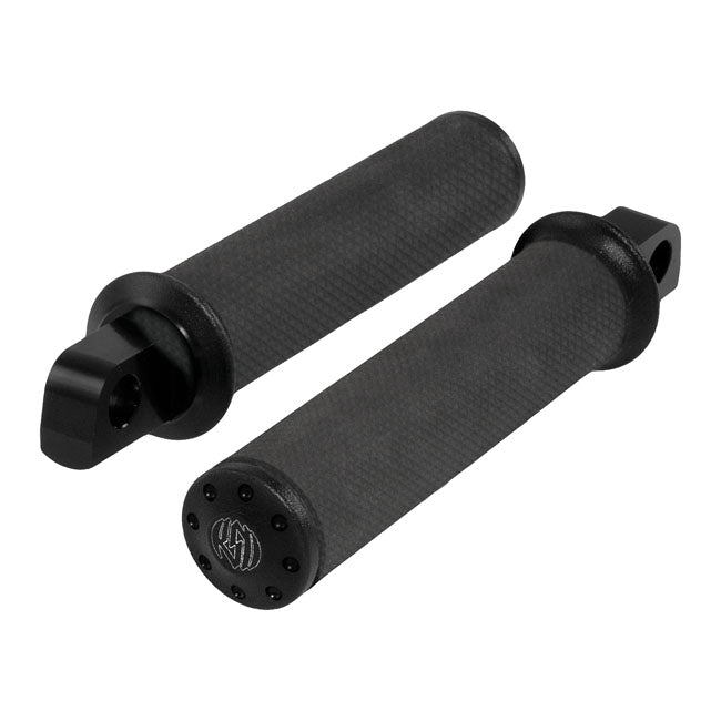 Roland Sands Design Black Ops Tracker Footpegs w/Straight Male Mounts