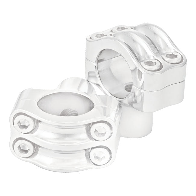 Roland Sands Design Chrome 1 1/2 in. 4-Bolt Nostalgia Risers