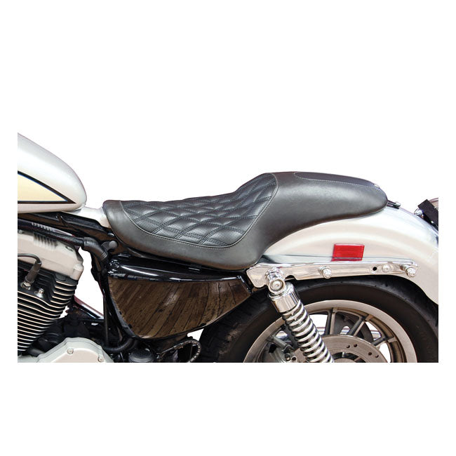Roland Sands Design 2-Up Boss Seat. Black – 2004–2022 XL Sportster
