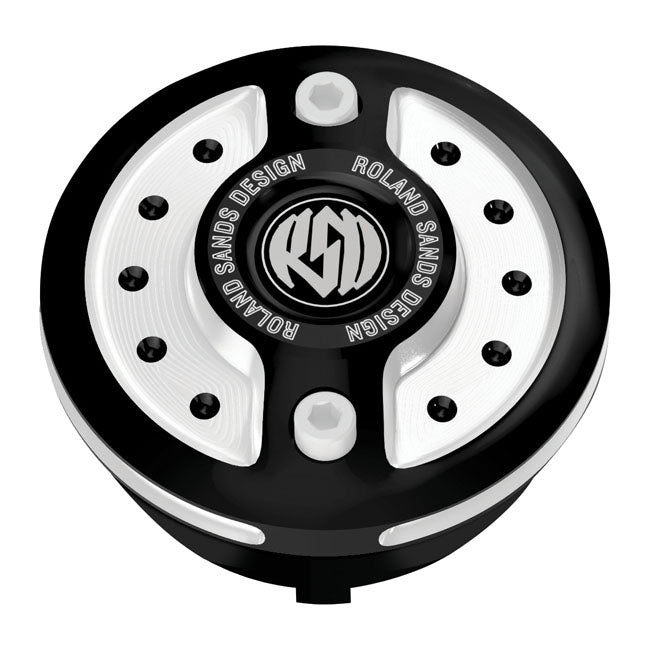 RSD Radial Gas Cap Contrast Cut for 96-20 H-D With Screw-In Gas Caps