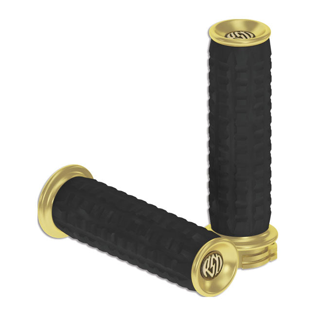 RSD GRIPS BRASS TRACTION 74-21 H-D with single or dual throttle cables (excl. Street)