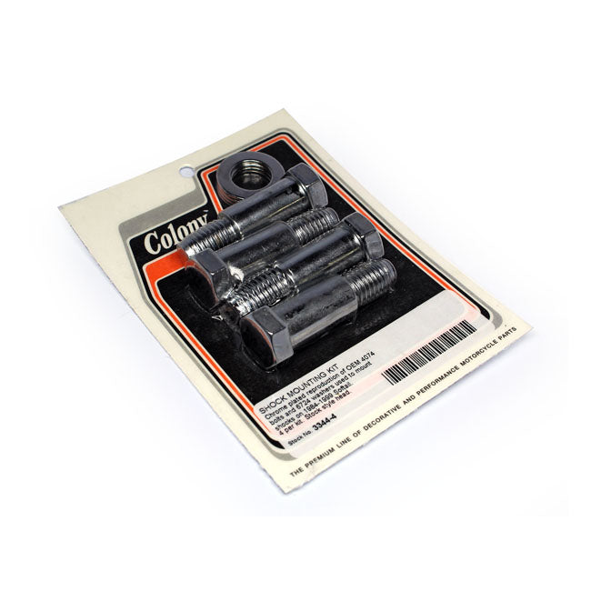 Colony Softail Shock Mount Kit. Chrome – 1984–1999 Softail