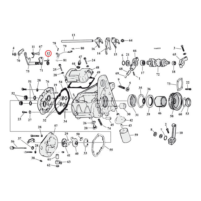 MCS Spring, Shifter Shaft – 1980–2000 5-Speed Big Twin