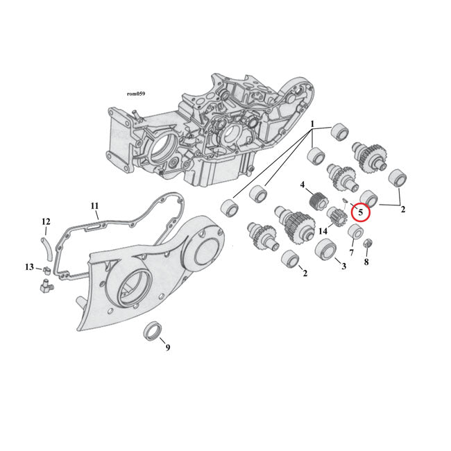 MCS Woodruff Key, XL Sportster – 2000–2022 XL Sportster; 2008–2012 XR1200