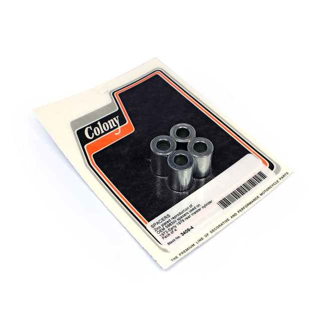 Colony Rear Master Cylinder Spacer Set. Zinc – 1972–1979 FL; L72-E79 FX. With Wagner…