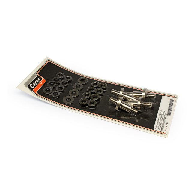 Colony Front Rocker Plate Stud Kit – 1916–1929 H-D