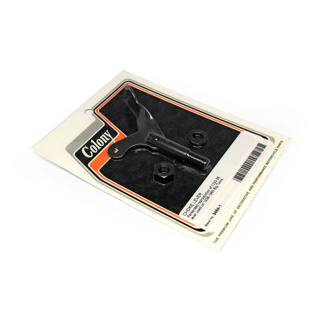 Colony Choke Lever. Black – 1938–1965 OHV H-D with M-5; 25; 35; 35T…