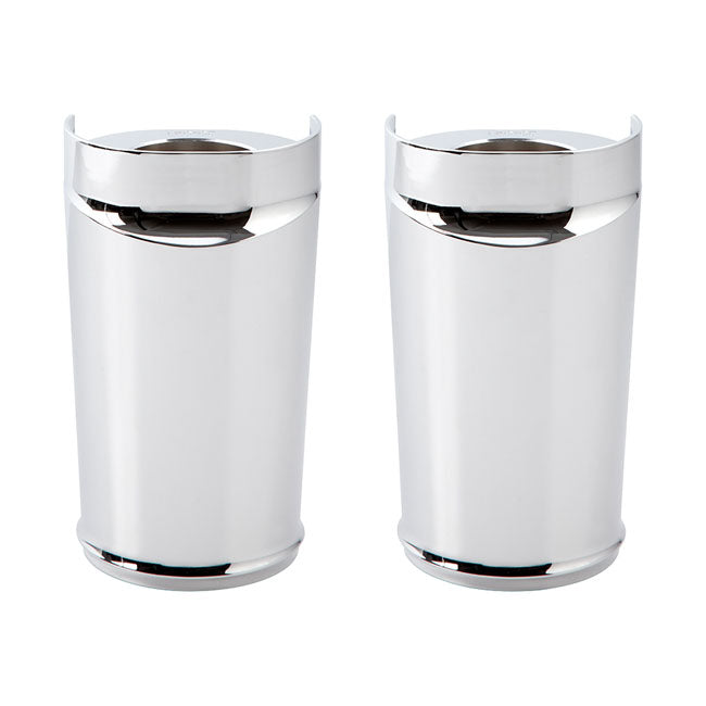Arlen Ness Smooth Fork Boots In Chrome For Harley-Davidson 1986-2013 Touring Models