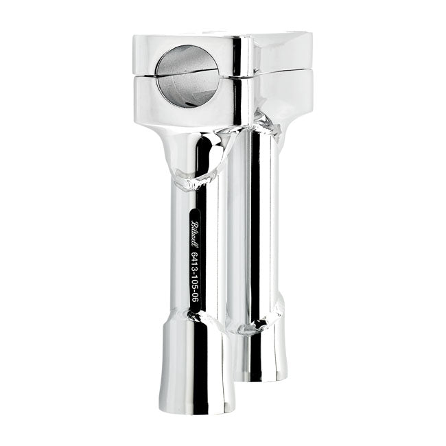 Biltwell Murdock O/S straight risers 6" chrome 1 1/8" handlebars