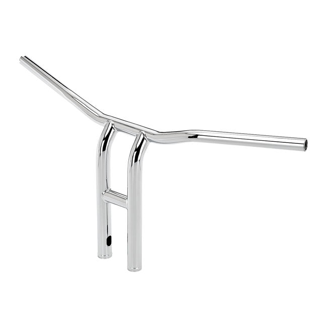 Biltwell Tyson XL pullback handlebar 14" chrome TBW 08-23 H-D e-throttle with 3-1/2" mount bolt spacing