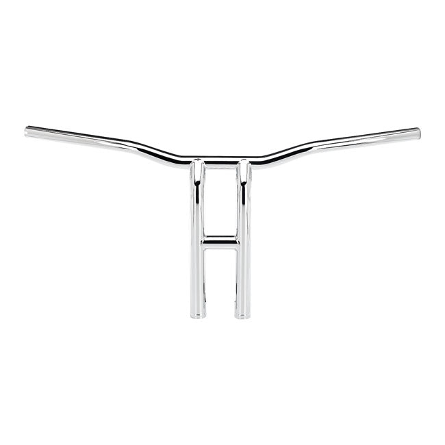 Biltwell Tyson XL pullback handlebar 14" chrome TBW 08-23 H-D e-throttle with 3-1/2" mount bolt spacing