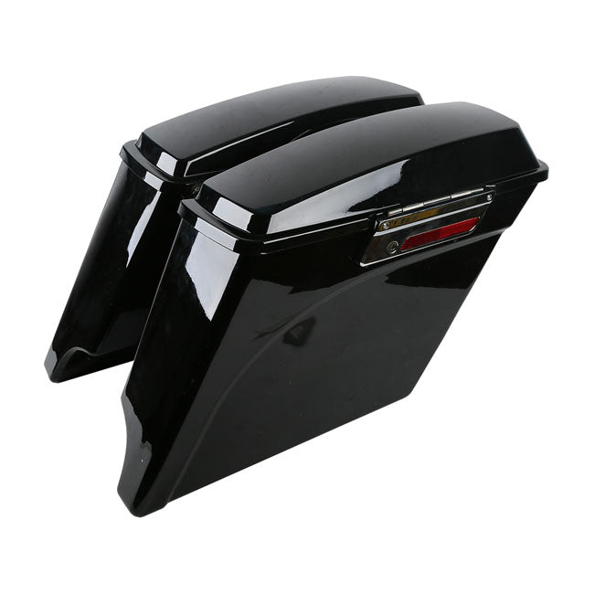 MCS 5" Down Extended Saddlebag Set. Black – 1994–2013 FLT/Touring