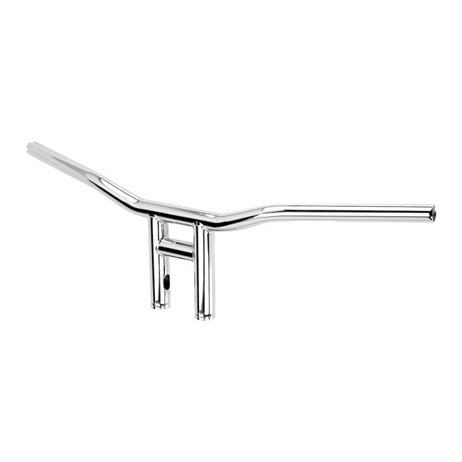 Biltwell Tyson XL handlebar 8" chrome 08-23 H-D e-throttle with 3-1/2" mount bolt spacing