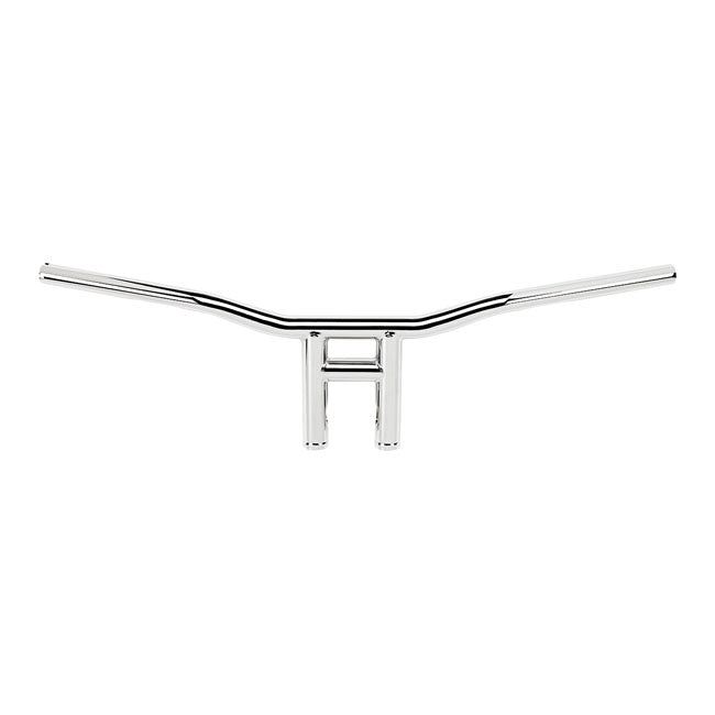 Biltwell Tyson XL handlebar 8" chrome 08-23 H-D e-throttle with 3-1/2" mount bolt spacing