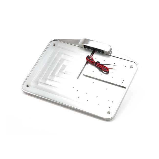 CPV License Plate Holder Only W/LED PlateLight EU. Polished
