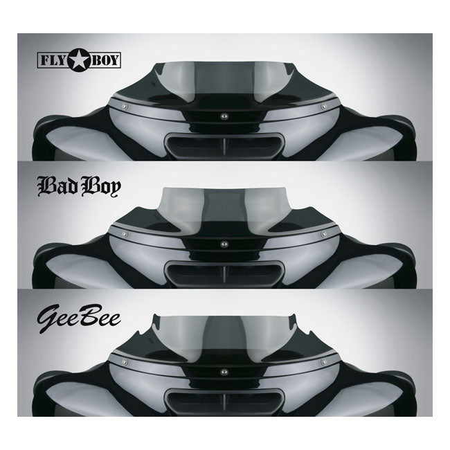 National Cycle Fly Boy™ 4" Windscreen. Dark Tint – 2014–2024 FLHT; FLHTK; FLHTKL; FLHTKCUL…