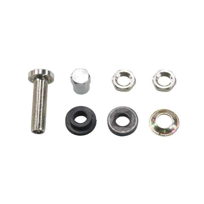 MCS Screw-in Tubeless Valve Stem. Chrome Hex Cap