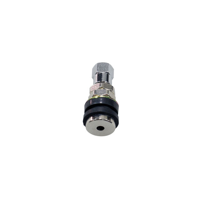 MCS Screw-in Tubeless Valve Stem. Chrome Hex Cap