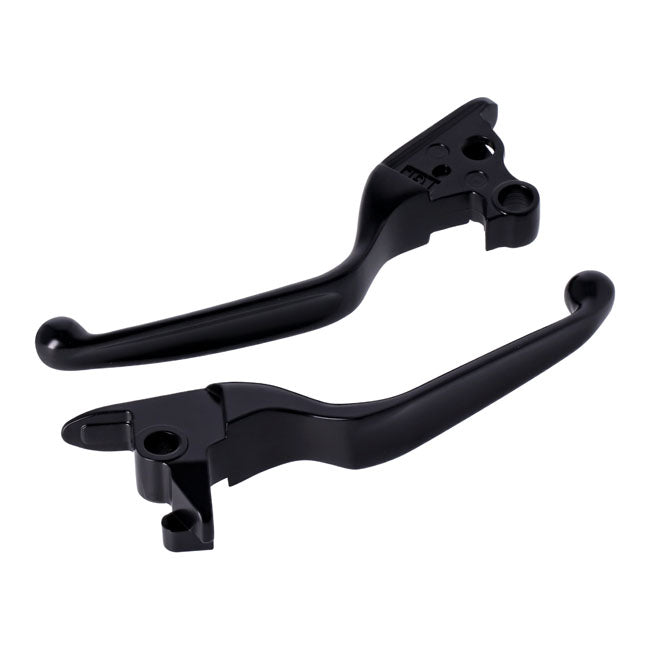 MCS Handlebar Lever Kit, Wide Blade, Black – Cable Operated - 2018–2024 Softail