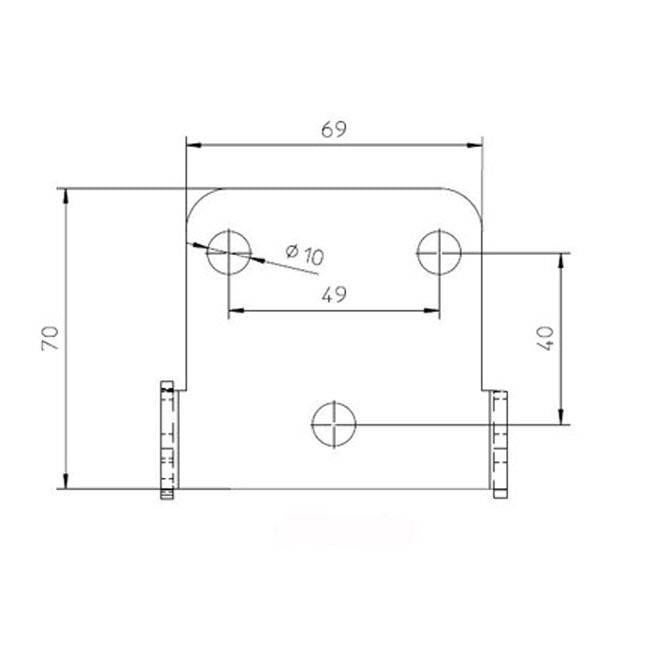 Zieger Under Fender License Plate Bracket Kit. Pro3 – Universal