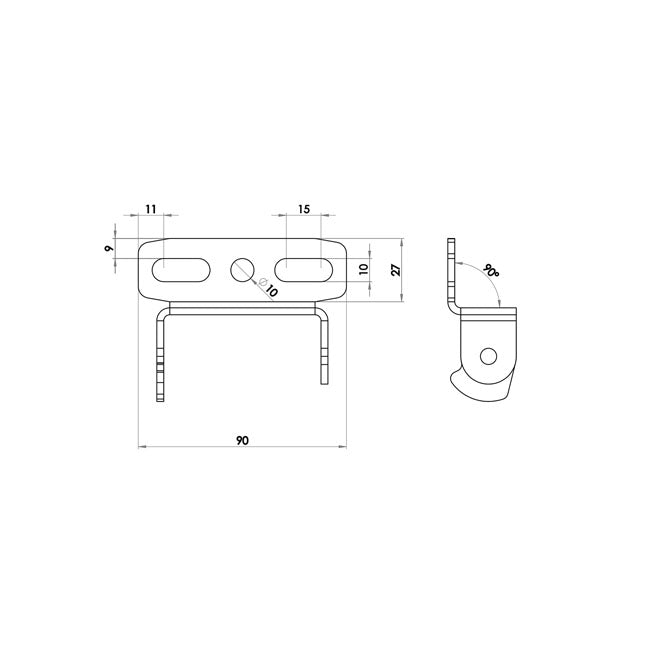 Zieger Under Fender License Plate Bracket Kit. Pro7 – Universal