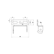Zieger Under Fender License Plate Bracket Kit. X-Line7 – Universal